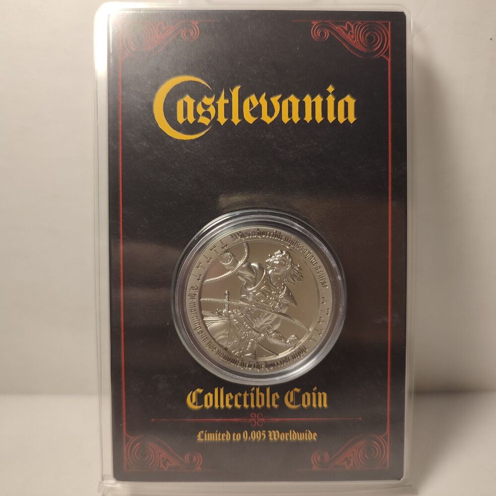 Castlevenia Simon Belmont Collectible Coin Official Konami Badge Figure Pin